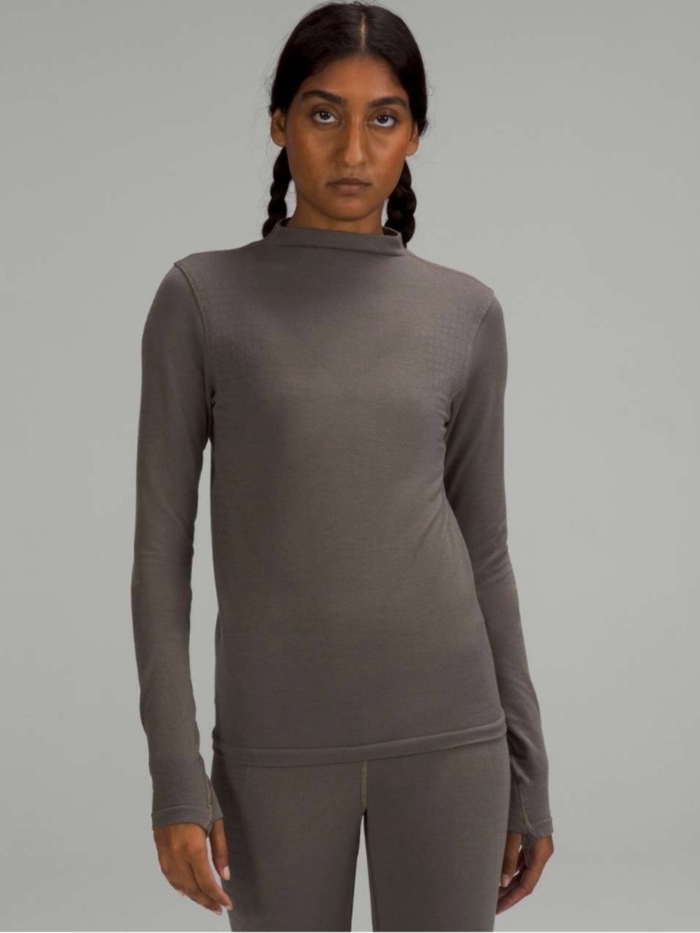 Lululemon Lab Seamless Wool-Blend Long Sleeve Shirt
